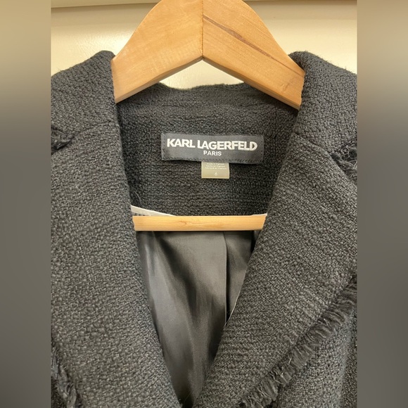 Black Tweed Blazer by Karl Lagerfield 6 - Picture 4 of 9
